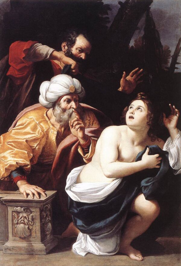 Susanna and the Elders by Sisto Badalocchio, hand-painted oil painting reproduction