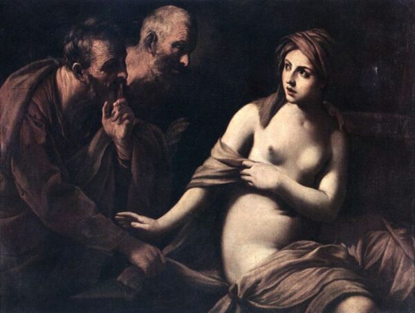 Susanna and the Elders by Guido Reni, hand-painted oil painting reproduction