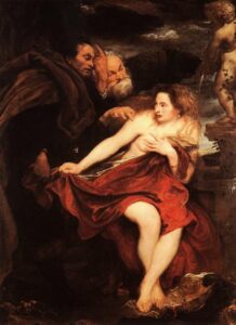 Susanna and the Elders by Sir Anthony van Dyck, hand-painted oil painting reproduction
