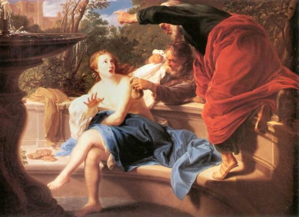 Susanna and the Elders by Pompeo Batoni, hand-painted oil painting reproduction