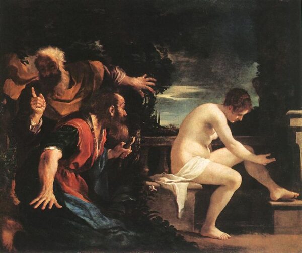 Susanna and the Elders by Guercino, hand-painted oil painting reproduction