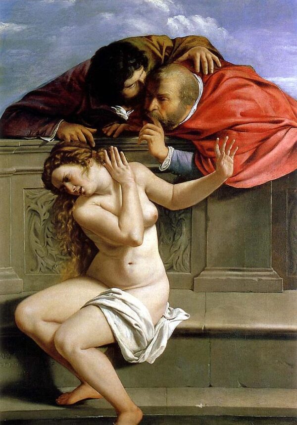 Susannah and the Elders by Artemisia Gentileschi, hand-painted oil painting reproduction