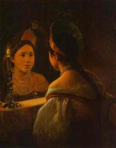 Svetlana Guessing on Her Future by Karl Briullov, hand-painted oil painting reproduction