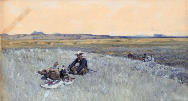 Swapping Lies by Henry Farny, hand-painted oil painting reproduction