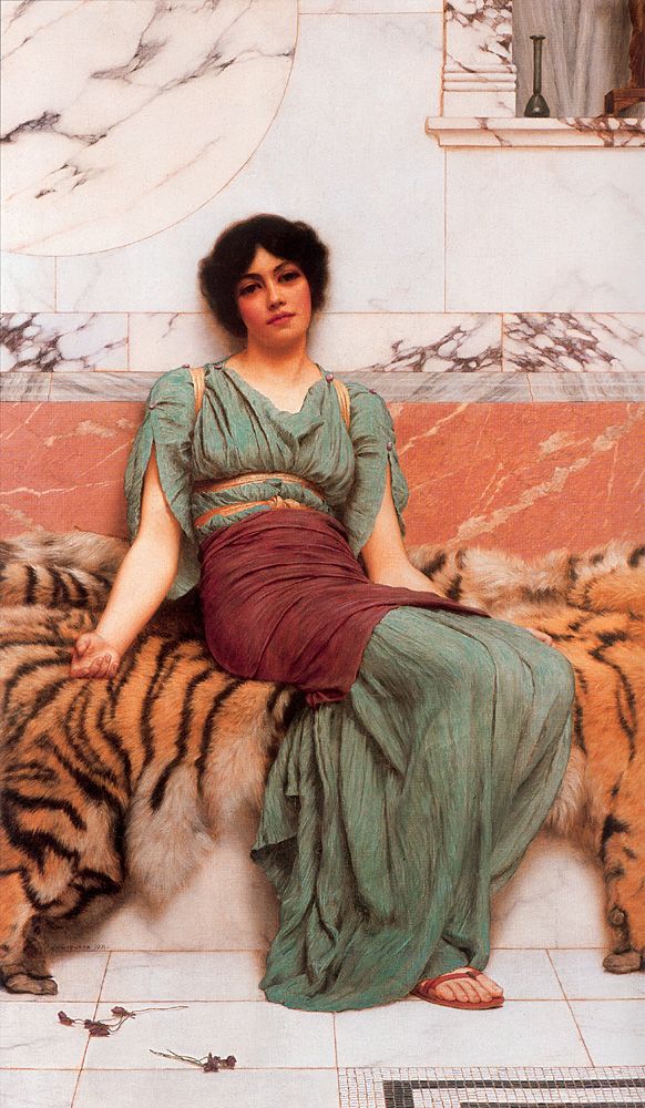 Sweet Dreams by John William Godward, hand-painted oil reproduction