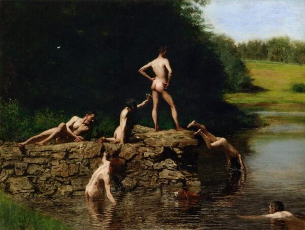 Swimming by Thomas Eakins, hand-painted oil painting reproduction