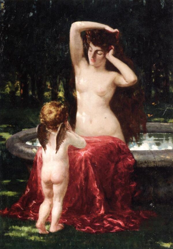 Sylvan Toilette by Carroll Beckwith, hand-painted oil painting reproduction