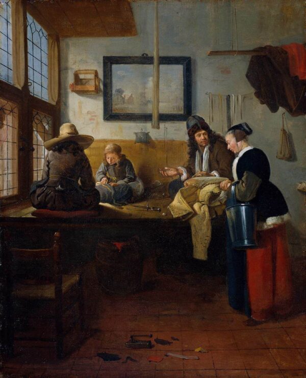 Tailor’s Workshop by Quiringh van Brekelenkam, hand-painted oil painting reproduction