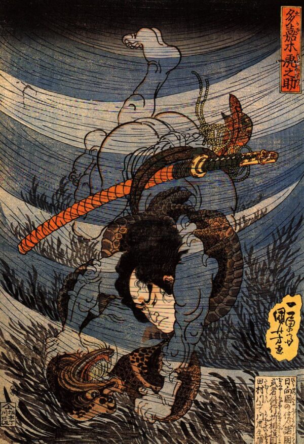 Takagi Toranosuke by Utagawa Kuniyoshi, hand-painted oil painting reproduction