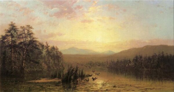 Taking Flight by James McDougal Hart, hand-painted oil painting reproduction