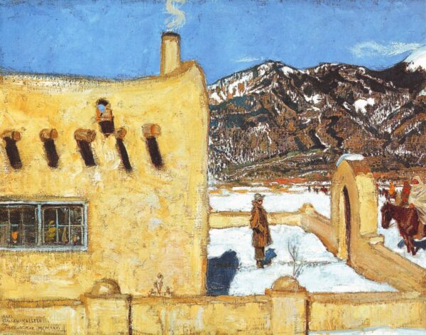 The Artist’s Home At Taos by Akseli Gallen-Kallela, hand-painted oil painting reproduction