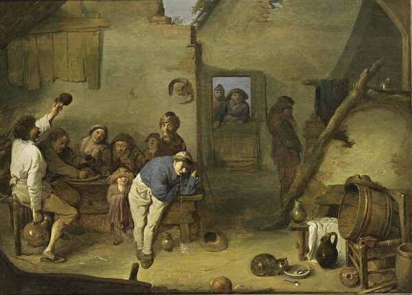 Tavern Interior by Pieter de Bloot, hand-painted oil painting reproduction