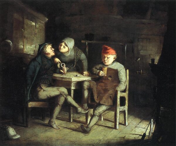 Tavern Scene by David Gilmour Blythe, hand-painted oil painting reproduction