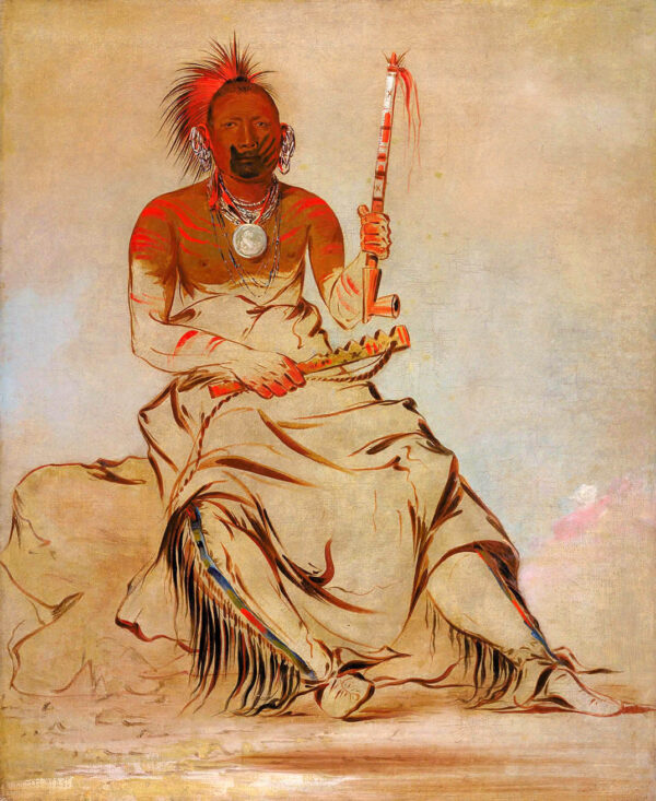 Te ah’ ke ra lee re coo, The Cheyenne, a Republican Pawnee by George Catlin, hand-painted oil painting reproduction