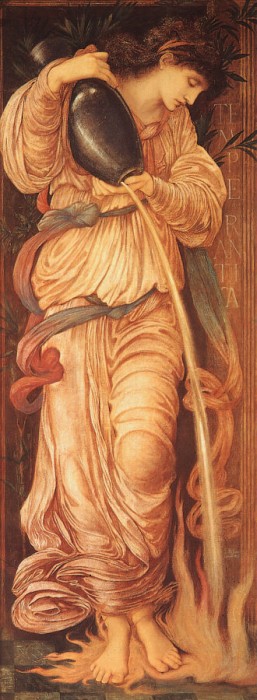Temperantia by Edward Burne-Jones, hand-painted oil reproduction