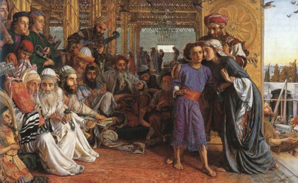 The Finding of the Saviour in the Temple by William Holman Hunt, hand-painted oil painting reproduction