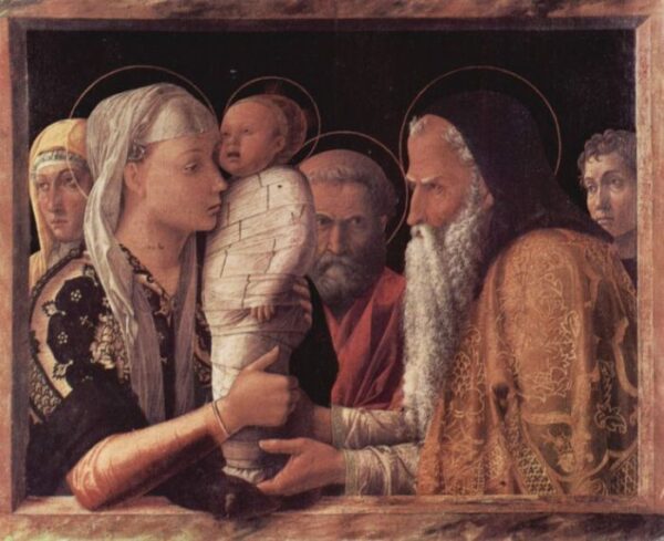 The Presentation Of Christ In The Temple by Andrea Mantegna, hand-painted oil painting reproduction