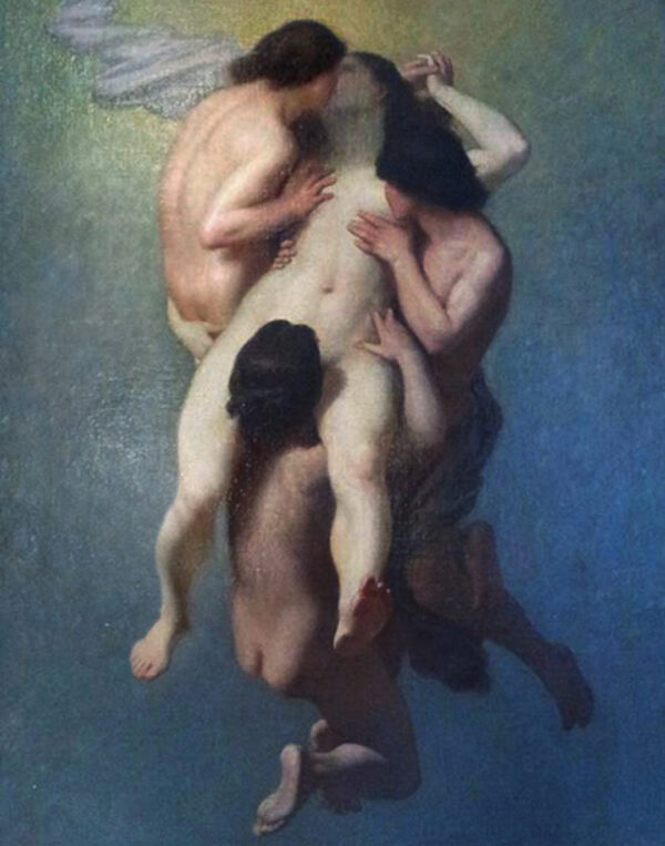 The Cursed Woman by Nicolas Francois Octave Tassaert, hand-painted oil painting reproduction