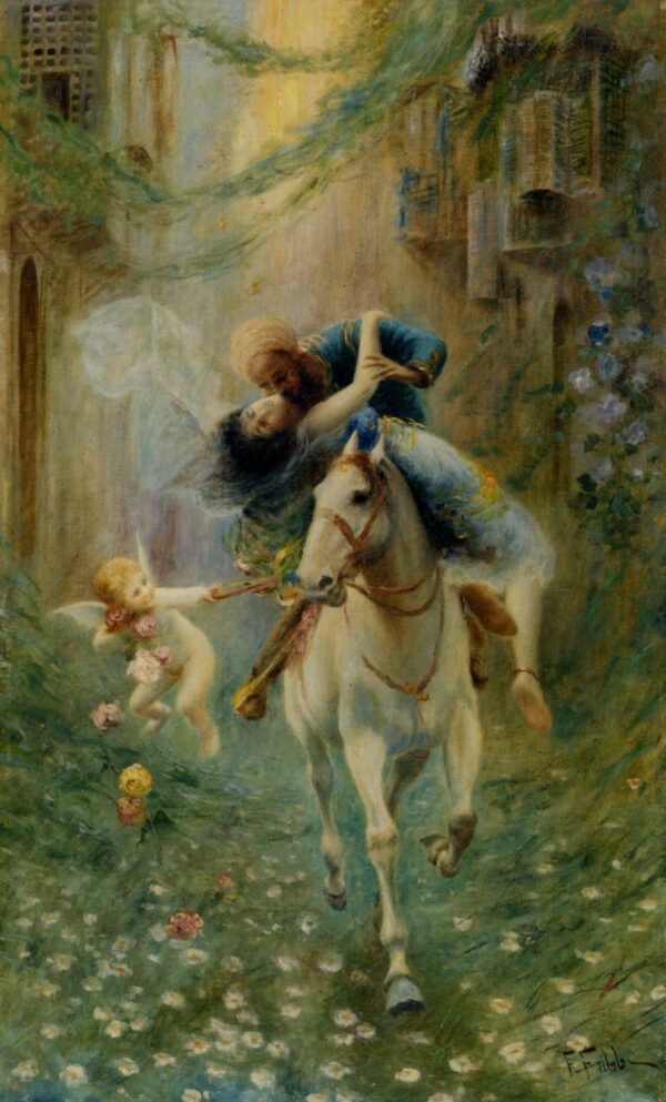 The Abduction in Cairo by Fabio Fabbi, hand-painted oil painting reproduction