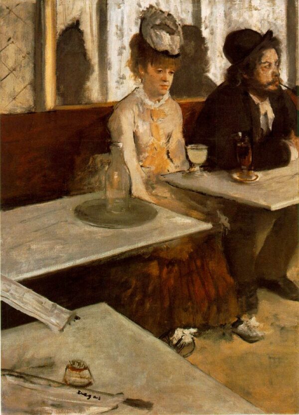 The Absinthe Drinker by Edgar Degas, hand-painted oil painting reproduction