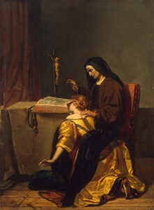 The Absolution by Alfred Stevens, hand-painted oil painting reproduction