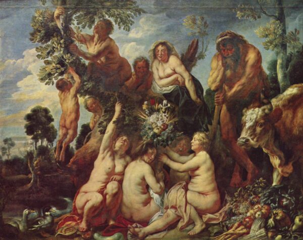 The Abundance of the Earth by Jacob Jordaens, hand-painted oil painting reproduction