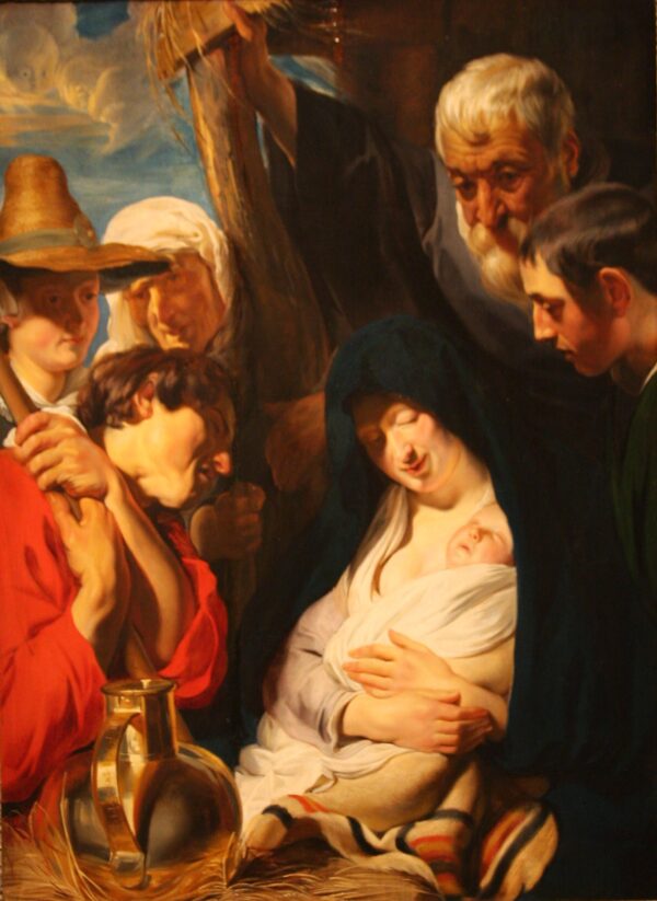 The Adoration of the Shepherds by Jacob Jordaens, hand-painted oil painting reproduction