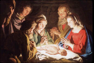 The Adoration of the Shepherds by Matthias Stomer, hand-painted oil painting reproduction