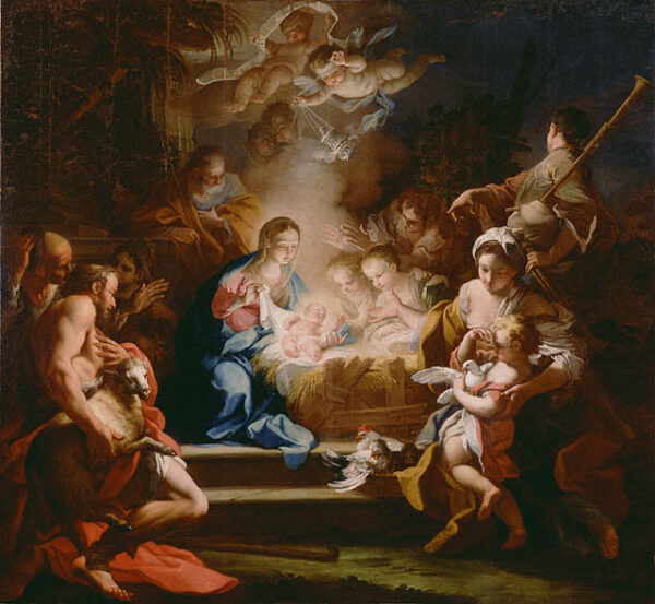 The Adoration of the Shepherds by Sebastiano Conca, hand-painted oil painting reproduction