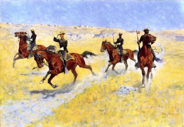 The Advance by Frederic Remington, hand-painted oil painting reproduction
