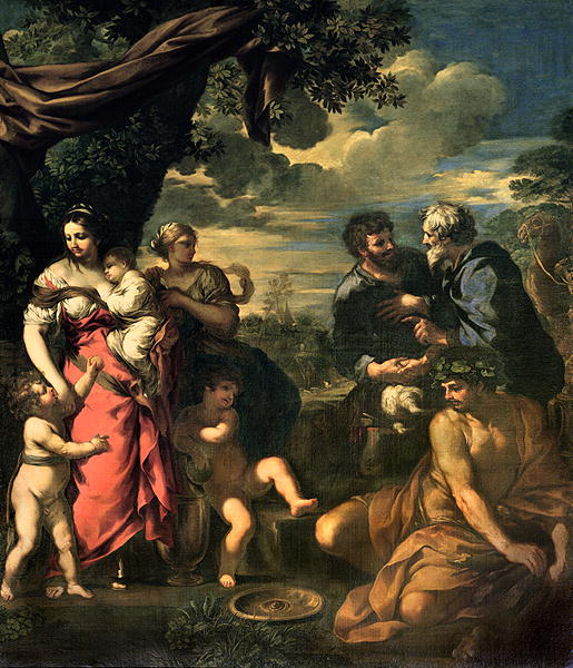The Alliance of Jacob and Laban by Pietro da Cortona, hand-painted oil reproduction