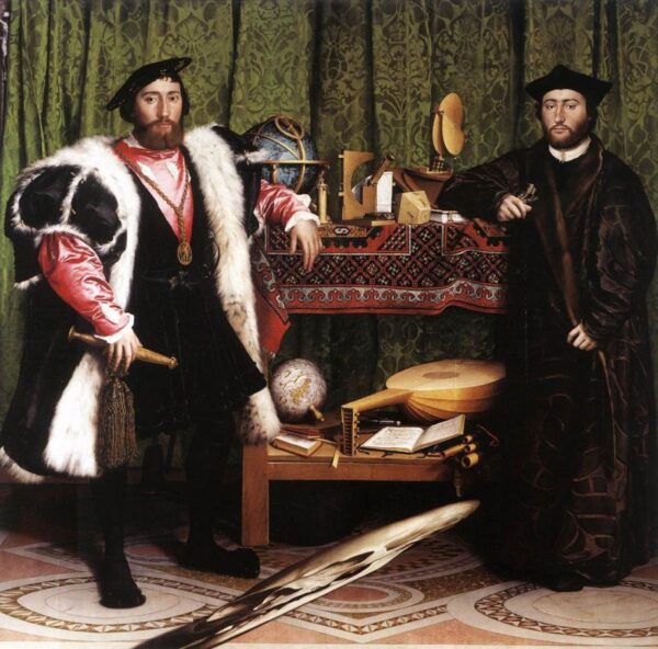 The Ambassadors by Hans Holbein the Younger, hand-painted oil painting reproduction