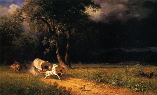 The Ambush by Albert Bierstadt, hand-painted oil painting reproduction
