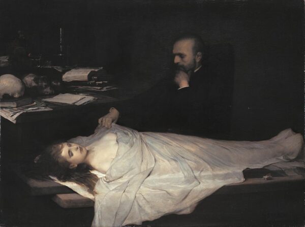 The Anatomist by Gabriel Cornelius Ritter von Max, hand-painted oil painting reproduction