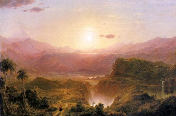 The Andes of Ecuador b by Frederic Edwin Church, hand-painted oil painting reproduction