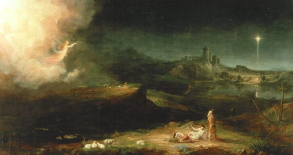 The Angel Appearing to the Shepherds by Thomas Cole, hand-painted oil painting reproduction