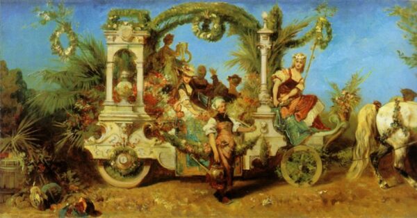 The Anniversary Parade – Horticulture by Hans Makart, hand-painted oil painting reproduction