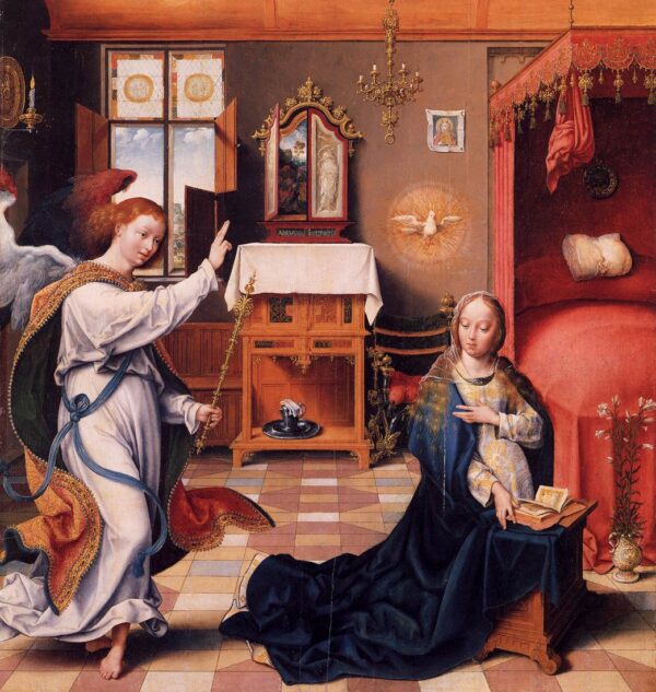 The Annunciation by Joos van Cleve, hand-painted oil painting reproduction