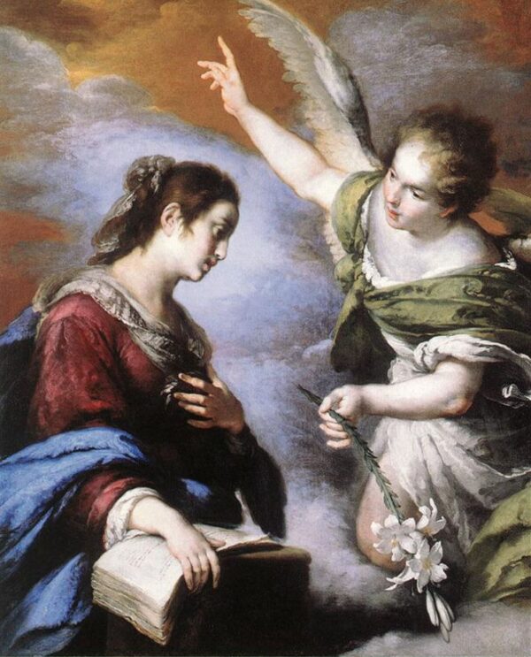 The Annunciation by Bernardo Strozzi, hand-painted oil painting reproduction