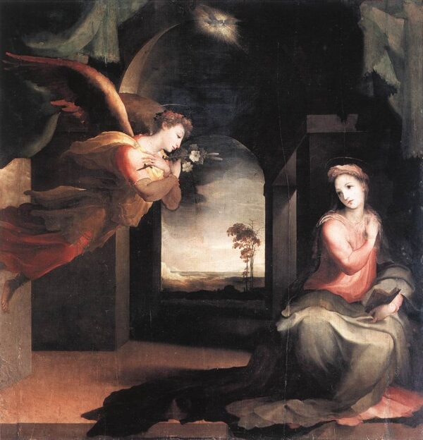 The Annunciation by Domenico Beccafumi, hand-painted oil painting reproduction