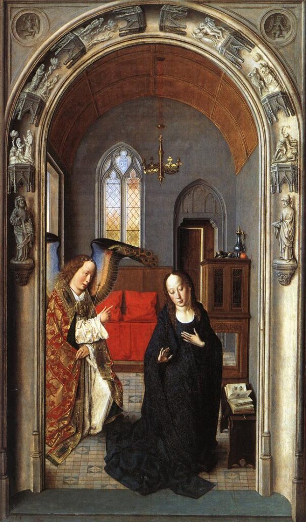 The Annunciation by Dieric Bouts the Elder, hand-painted oil painting reproduction