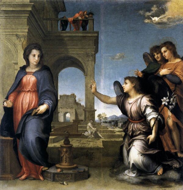 The Annunciation by Andrea del Sarto, hand-painted oil painting reproduction
