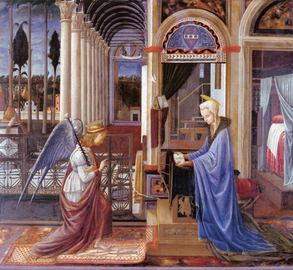 The Annunciation by Fra Carnevale, hand-painted oil painting reproduction