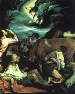The Annunciation To The Shepherds by Jacopo Bassano, hand-painted oil painting reproduction