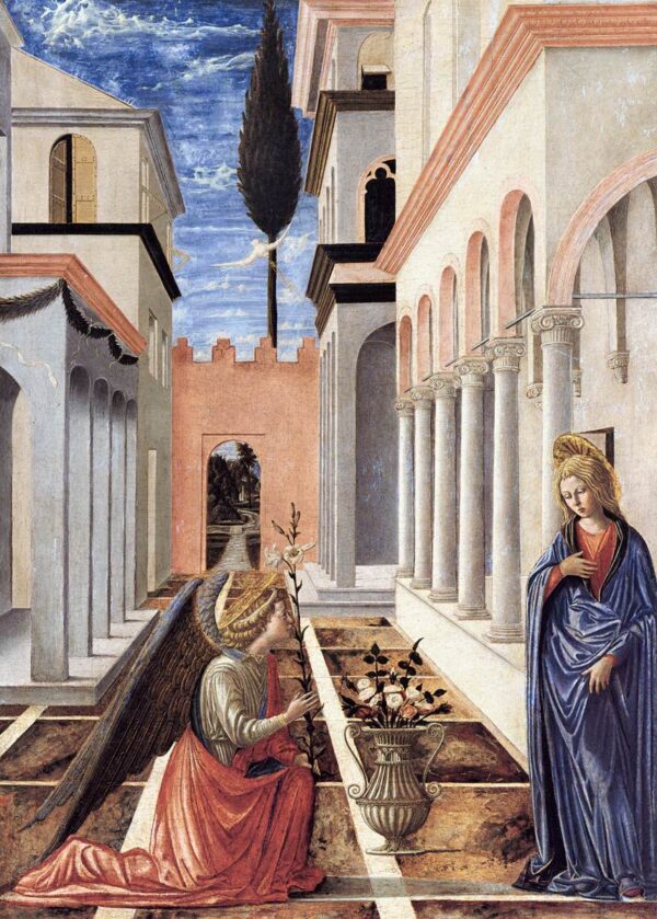 The Annunciation b by Fra Carnevale, hand-painted oil painting reproduction