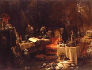 The Antiquary’s Cell by Edward William Cooke, hand-painted oil painting reproduction