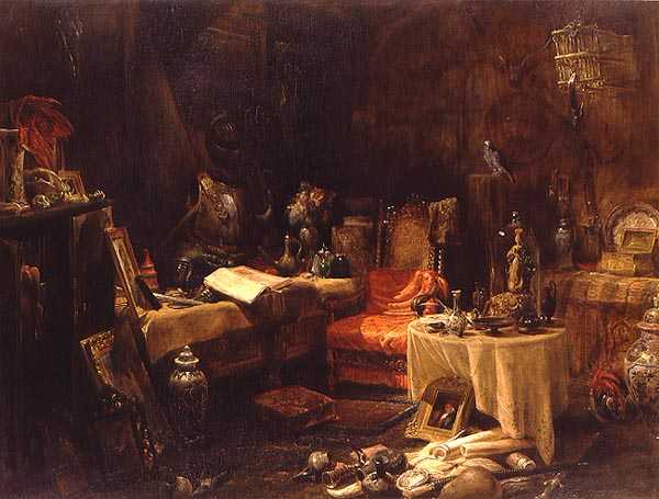 The Antiquary’s Cell by Edward William Cooke, hand-painted oil reproduction