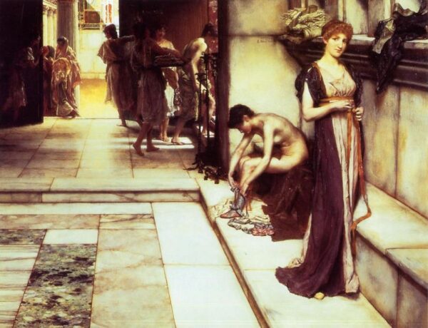 The Apodyterium by Lawrence Alma-Tadema, hand-painted oil reproduction