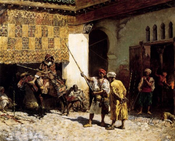 The Arab Gunsmith by Edwin Lord Weeks, hand-painted oil painting reproduction