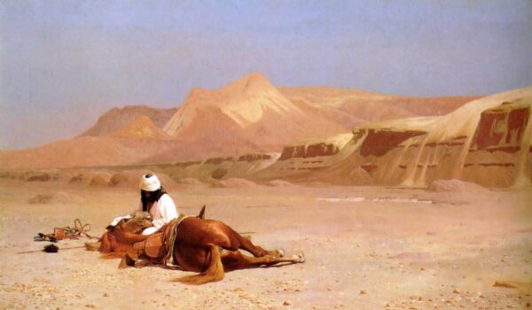 The Arab and his Steed by Jean-Léon Gérôme, hand-painted oil painting reproduction
